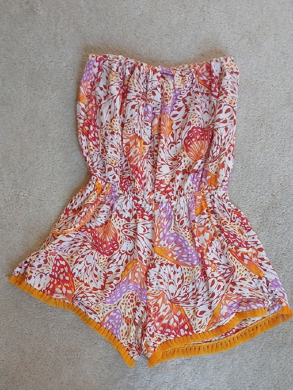 Poupette St Barth Ambra Romper Orange Wings - Picture 4 of 5